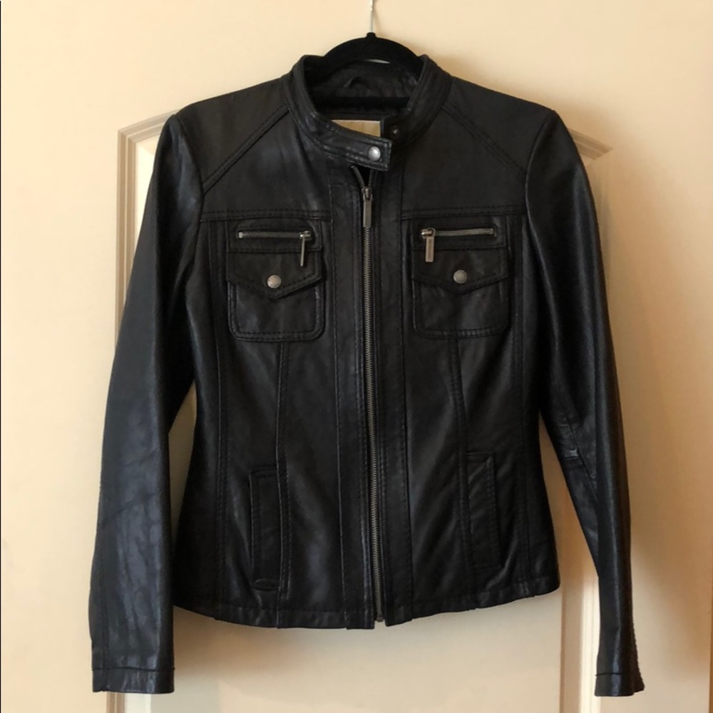 micheal kors leather jacket